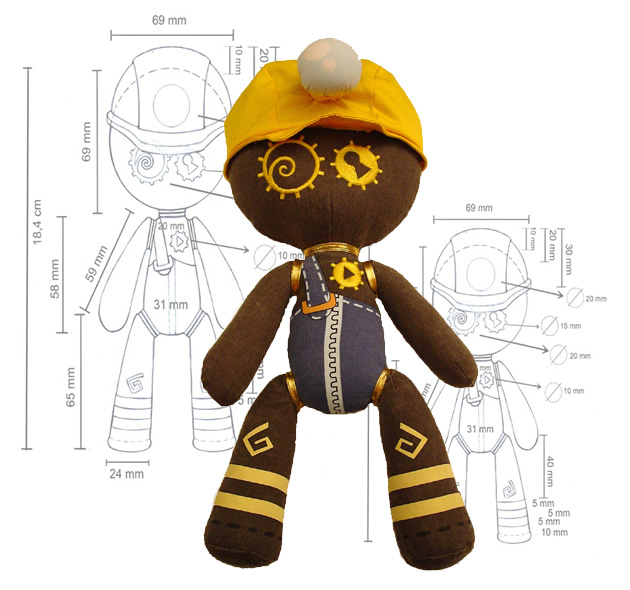 Peluche che prende forma